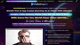 Vidintrux AI Review: Create Engaging 4K Interactive Videos