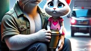 The sad story of a kitten and its father ????