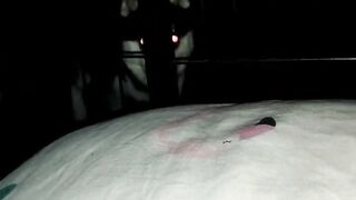 Midnight....Mom! Is this pig I raise trying to kill me????????