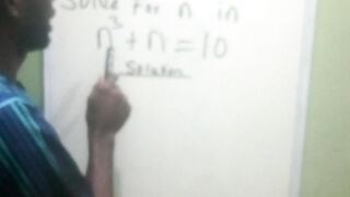 Solve for n in n³ + n = 10