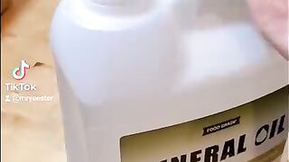 Pouring mineral oil on a PC