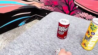 What_s The Most EXPLOSIVE Soda To Slice__