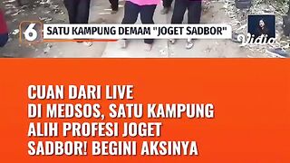 Cari cuan dengan cara joged sadbor