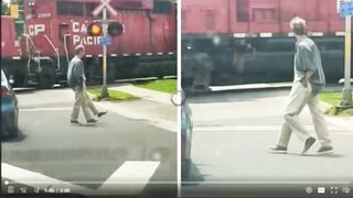 opped at ity of Peterborough. A man got out of the car in front of her and began to pace around – on all THREE of his legs.
