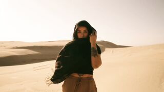 Sunset in the sand dunes