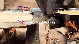 Old lovers shelter in the cave like 2000 years ago #afghanistan #village #cave #cooking #food