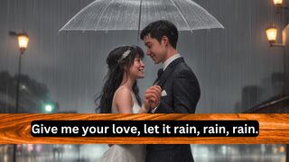 Give me your love, let it rain, rain, rain.
