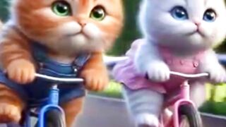 funny cat run