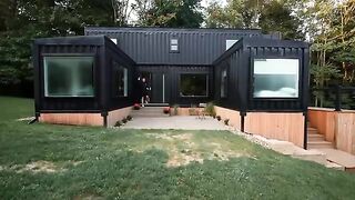 Massive 6 unit Shipping Container Home Airbnb // Woodside Container Full Tour!