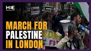Massive protest in solidarity with Palestine in London