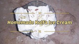Homemade kulfa ice cream || Homemade Badami Kulfa Ice Cream