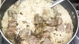 Peshawari Golden Pulao | Peshawari Beef Channa Pulao