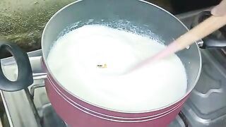Caramel Kulfi | Roll Cut Kulfi | Sliced Roll Malai Kulfi | Summer Dessert