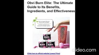 Obvi Burn Elite: The Ultimate Guide to Boosting Metabolism and Achieving Your Weight Loss Goals