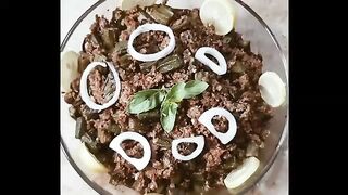 Smoky Keema Bhindi || Unique Curry of Okra and Minced Meat