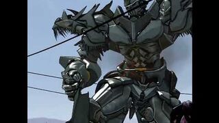 GRIMLOCK EXECUTES THE DECEPTICONS