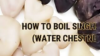 Singharey (Water Chestnuts) Without Boiling | 5 Min Recipe | Cooking Closet #shorts #youtubeshorts