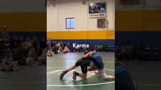 Me wrestling the green guy