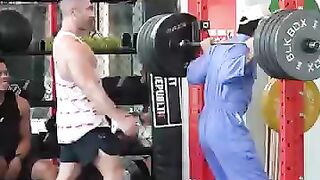 ELITE Powerlifter ANATOLY Pretends to be CLEANER in GYM #anatoly #fitness #gym