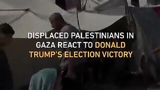 Displaced Palestinians in Gaza react to Donald Trump’s election victory