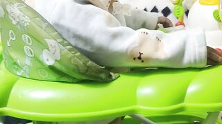 little baby funny jumping