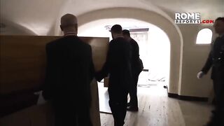 Pope emeritus Benedict XVI's remains interred in the Crypt of the Popes