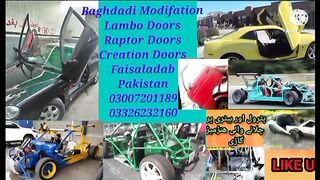 How to install the lambo doors in Toyota marq 1# Hondai lambo doors handmade sports car, honda reborn in Faisalabad B M Modification