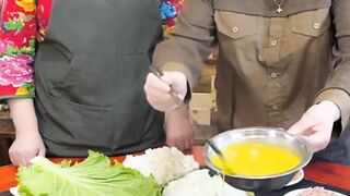 Memasak telor dadar special
