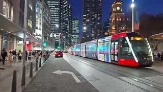 Sydney Australia Walking Tour - George Street Evening Rush