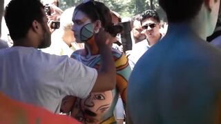 Funny body paint