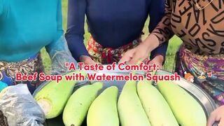 "A Taste of Comfort: Beef Soup with Watermelon Squash"
