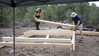 Building Cabin in the Woods Only 55 Square Feet