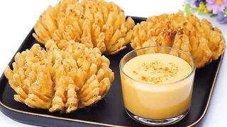 I've never eaten onions that are so delicious! Fried onion recipe with cheese sauce
