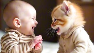 Cute baby laugh
