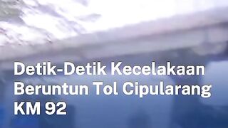 Detik2 kecelakaan cipularang KM 92