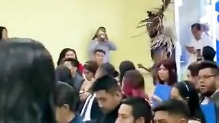 Engineering student decided to receive his degree with ceremonial indigenous attire.