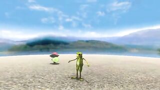 Crazy Frog Dance Meme. Frog Dance as Patila Dance Cartoon Video.