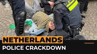 Dutch police arrest pro-Palestinian protesters in Amsterdam