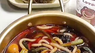 Eating Spicy Noodles
