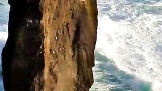 A SYMBOL OF LONELINESS ON THE ROCKS