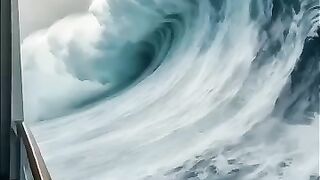 Cruise Ship vs. Epic Tidal Waves You Won t Believe What Happens!