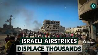 Palestinians Escape Deadly Israeli Airstrikes & Tanks