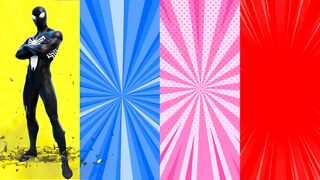 SUPERHERO COLOR DANCE CHALLENGE SpiderMan vs SpiderMan vs IronMan vs Alien