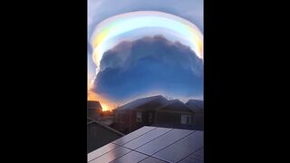 Incredible Rainbow Cloud Found in China