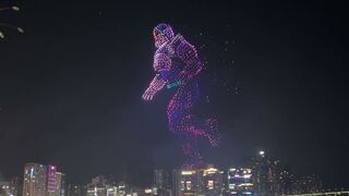 New Year 2023 Drone Amazing presentation Countdown @Gwangalli Marvelous Drone Light Show Busan