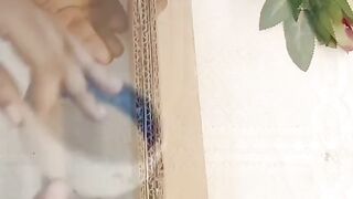 DIY wall hanging shelf