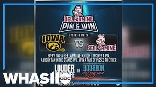 Bellarmine giving away festival tickets during Friday night wrestling match