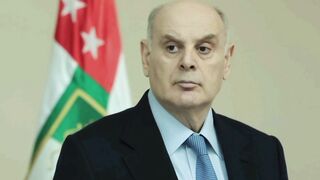 Aslan Georgievich Bzhania. Presiden Abkhazia. President of Abkhazia