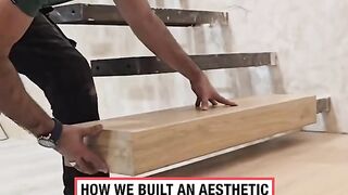How To Build Aesthetic Floating Stairs ????️
