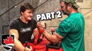 The Larratts - Arm wrestling sparring part 2